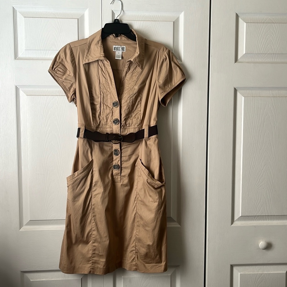 brown safari dress Tamal Safari Dress – Tolani main image 0